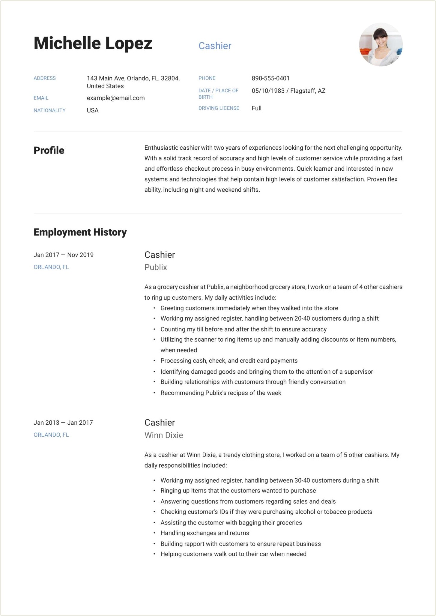 Target Team Member Job Description For Resume