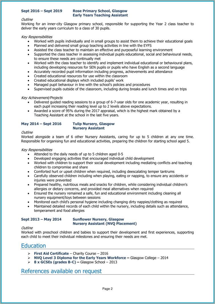 Teacher Assistant Resume Additional Technology Skills