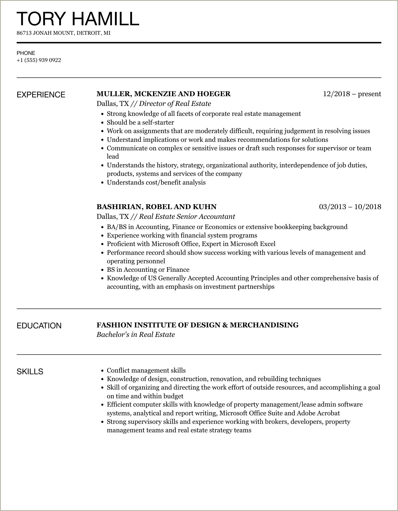 Teal Estate Resume With No Experience