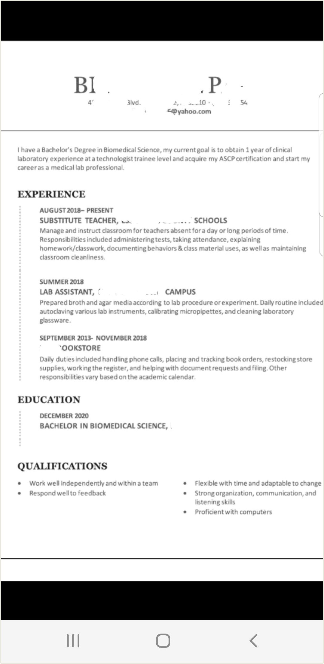 Tecg Resume Step By Step With No Experience