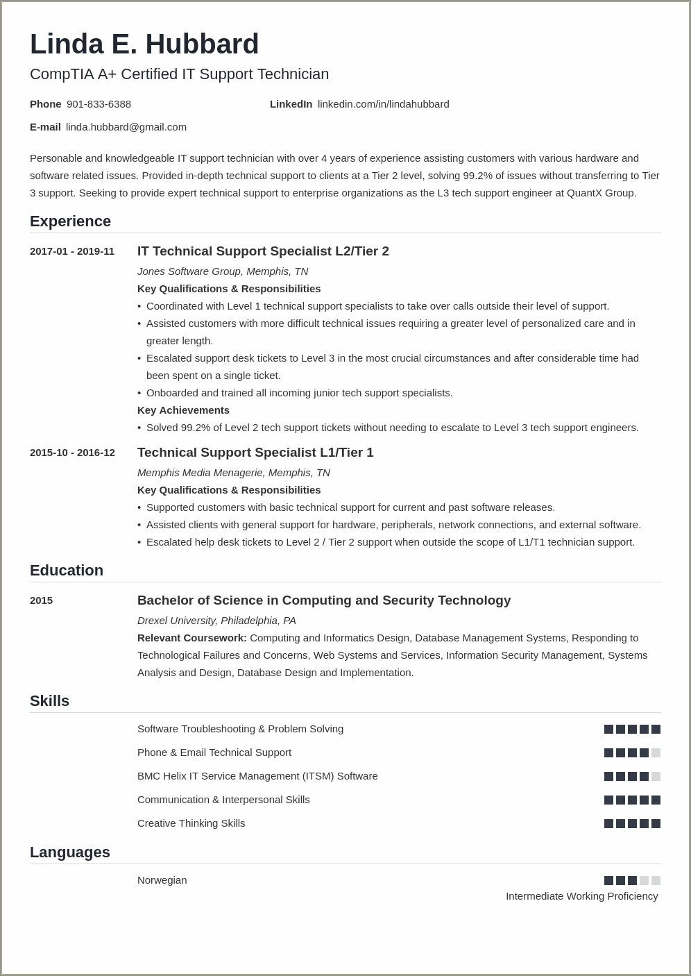 Technical Skills For Resume For Customer Service