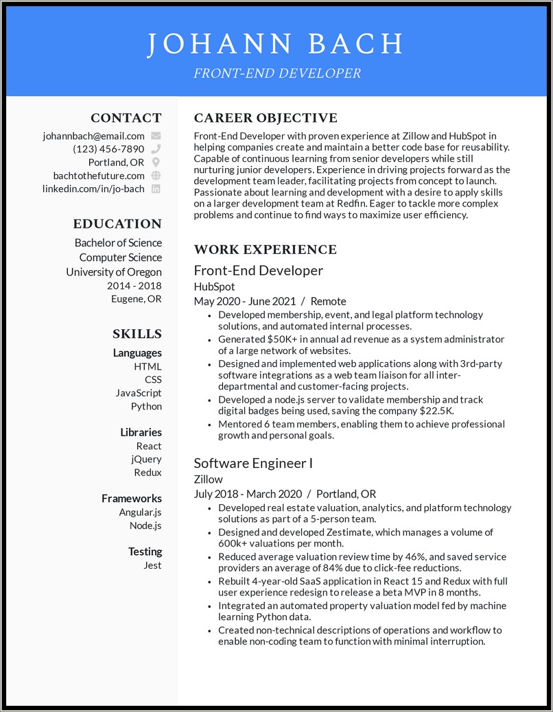 Technical Skills For Ui Developer Resume