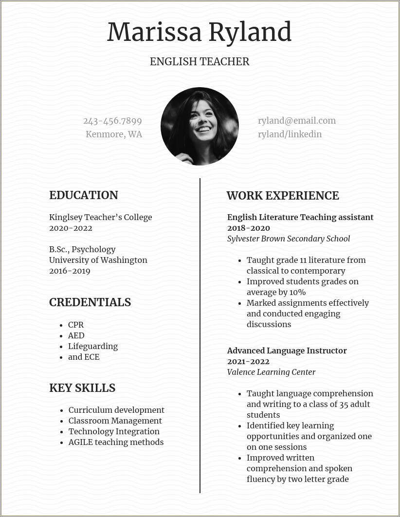 Technical Skills In Resume For Ece