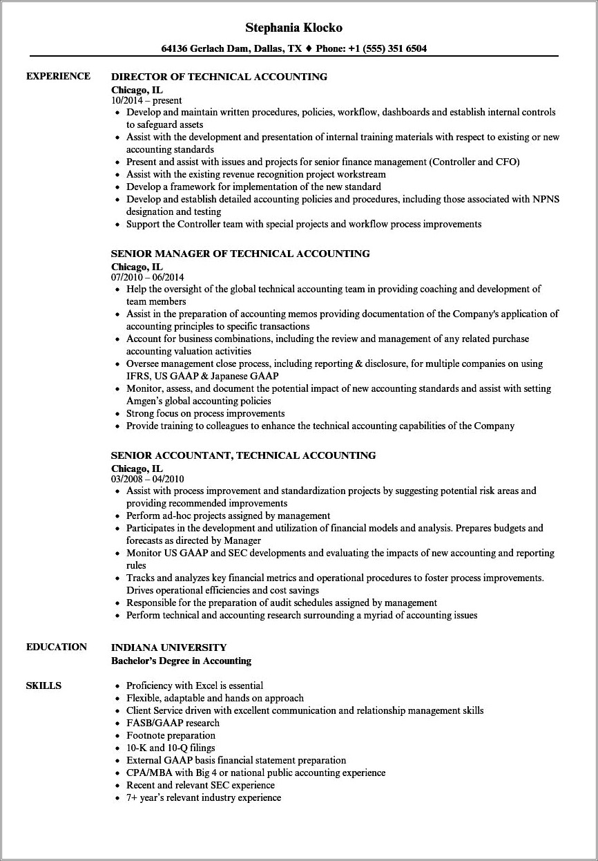 Technical Skills In Resume For Mba