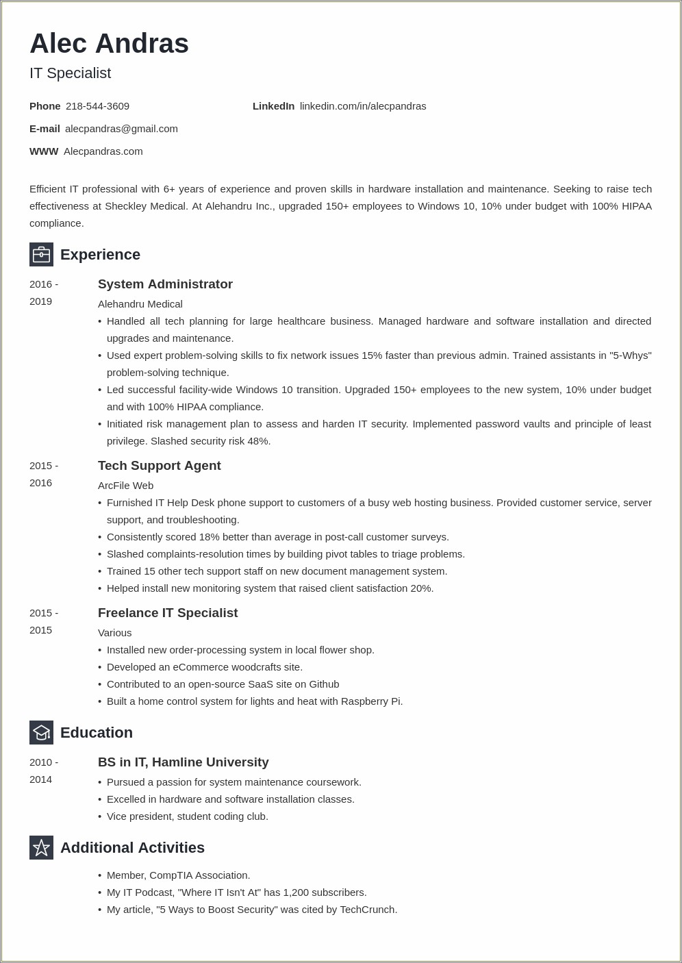 Technical Skills To Have On Resume