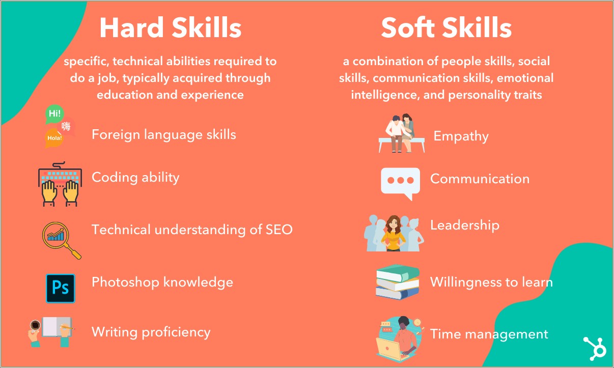 Technical Skills Vs Soft Skills Resume