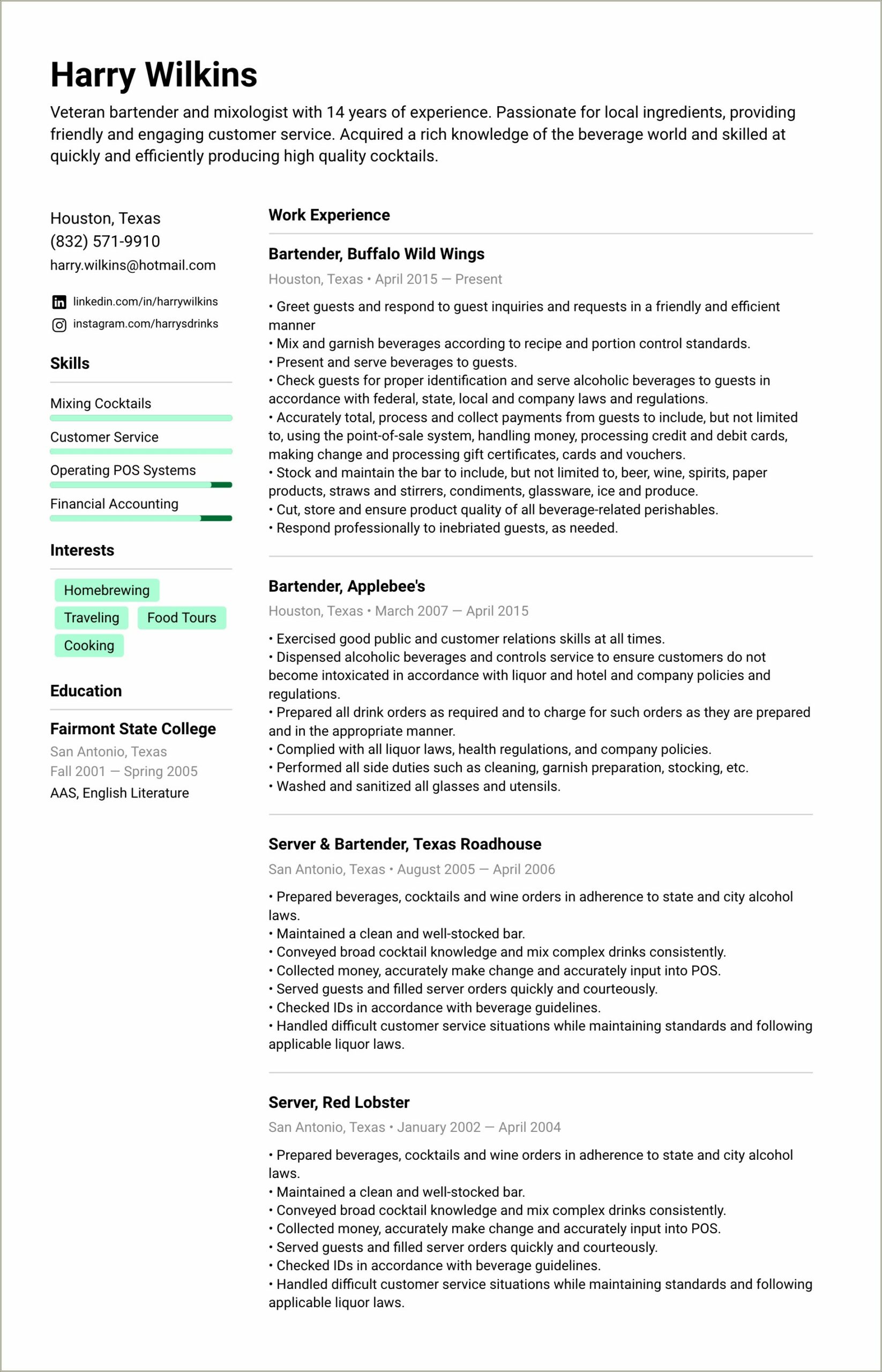 Technology Things To Put On A Resume