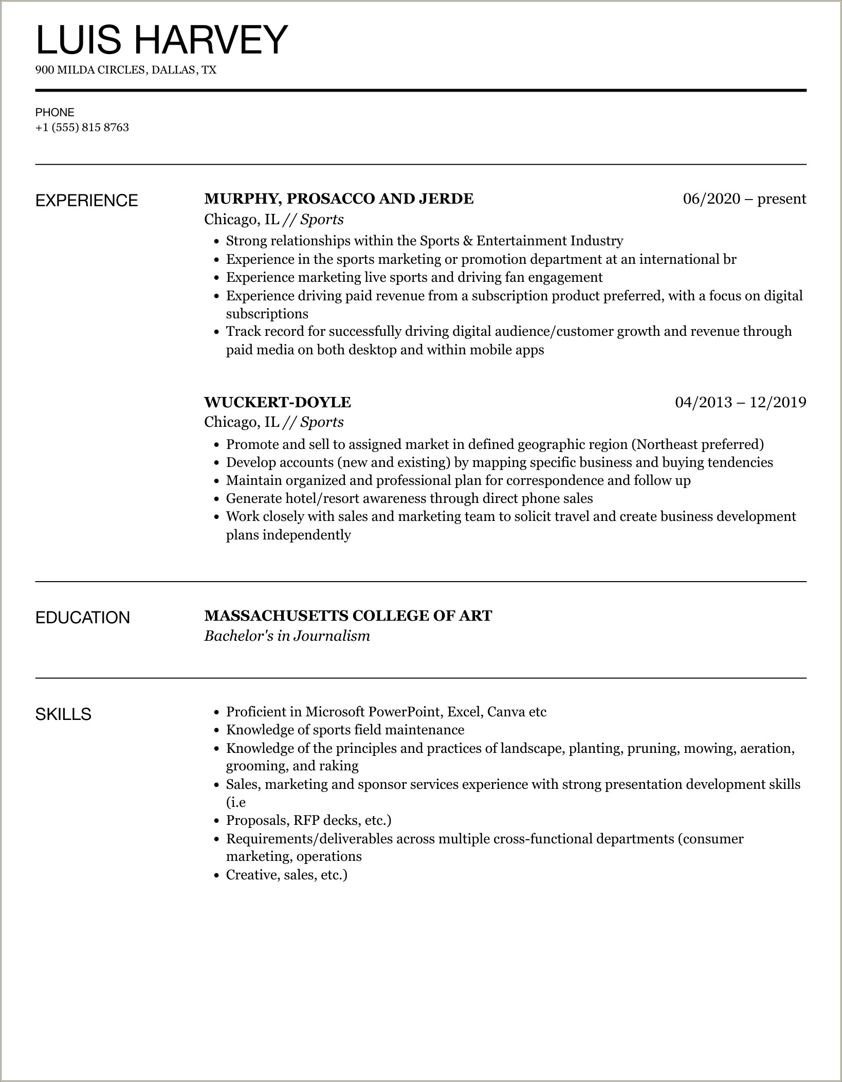 Teenage Resume Examples For Activities And Sports