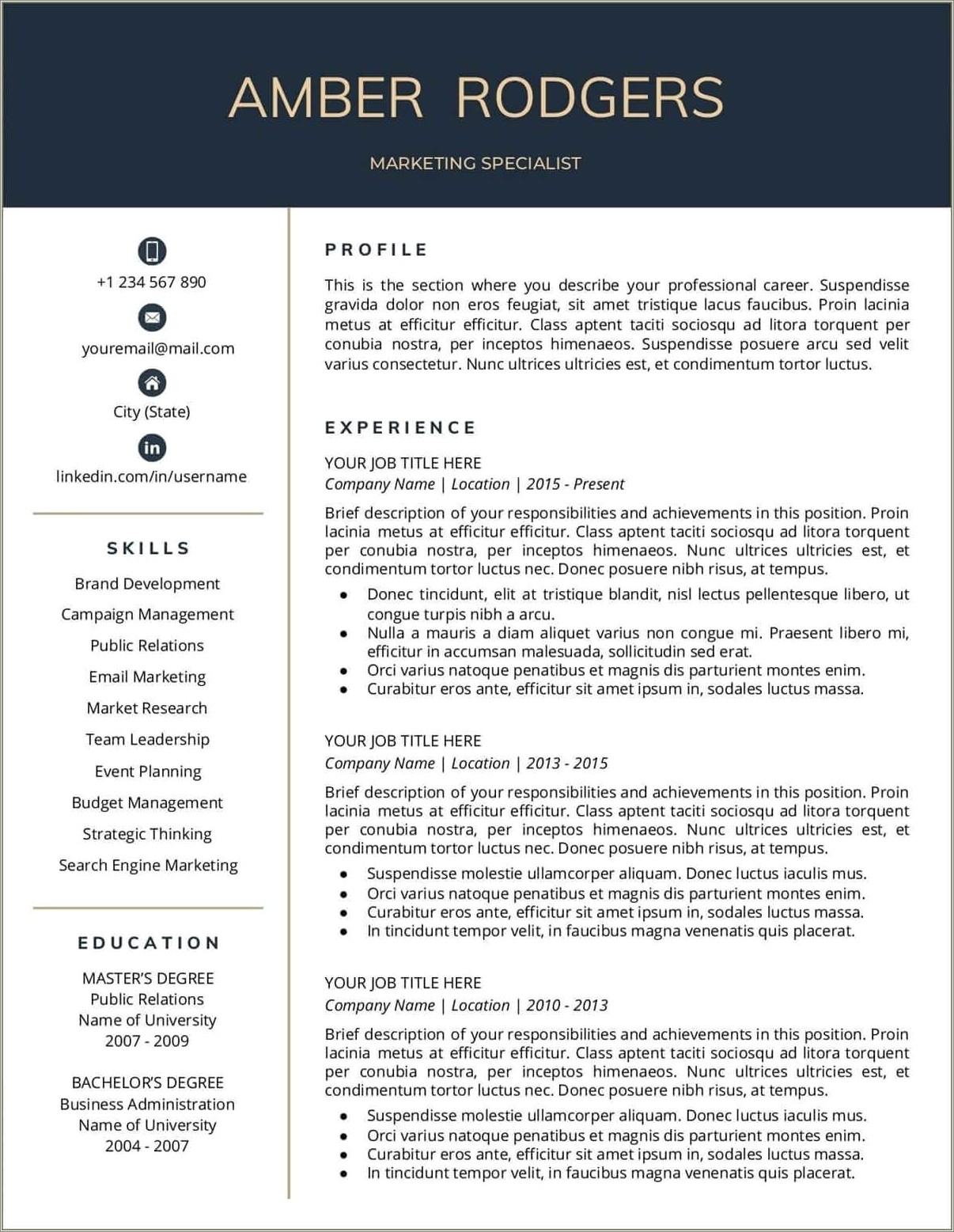 Templates For Resumes For Google Docs