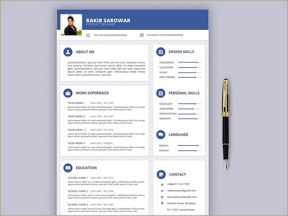 Templates For Skills Layout In Resume