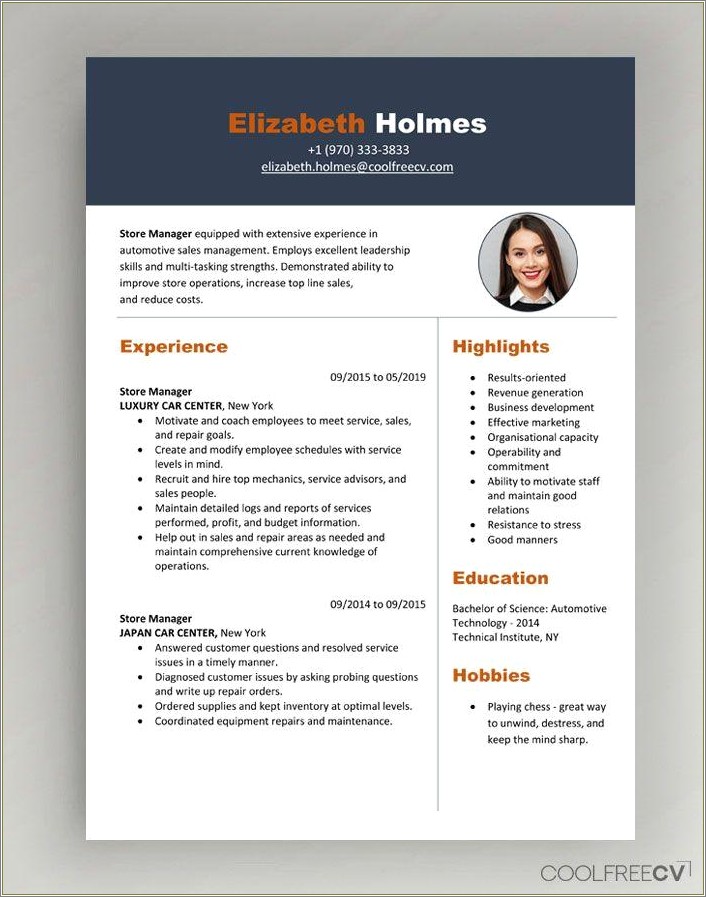 Templates For Writing A Resume Free