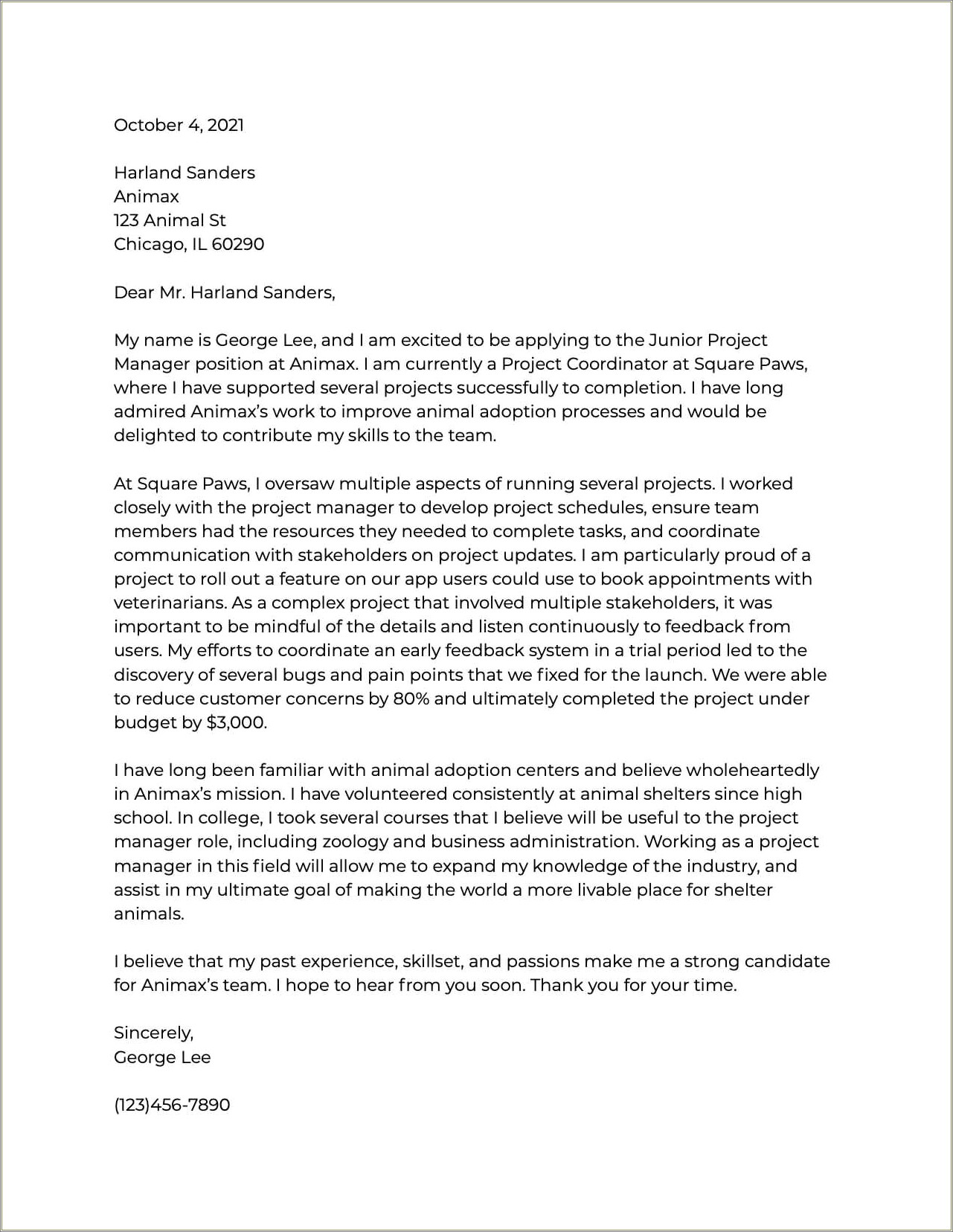 The Application Letter And The Résumé Perform