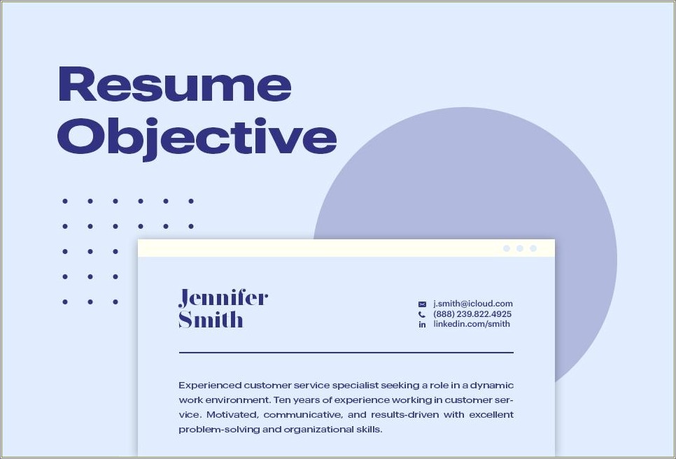 The Best Objective Statements For A Resume