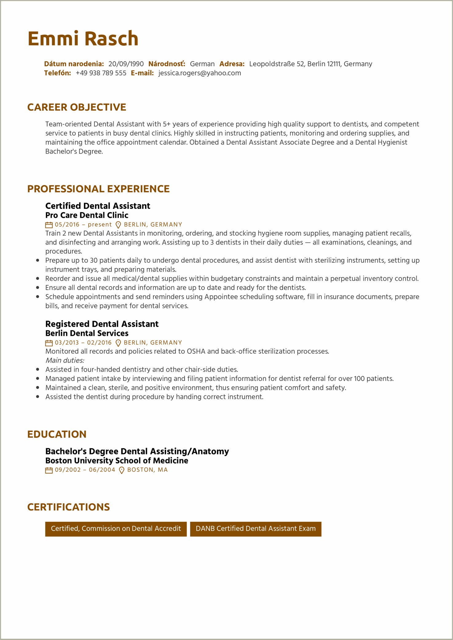 The Best Professional Summary Resume Yahoo