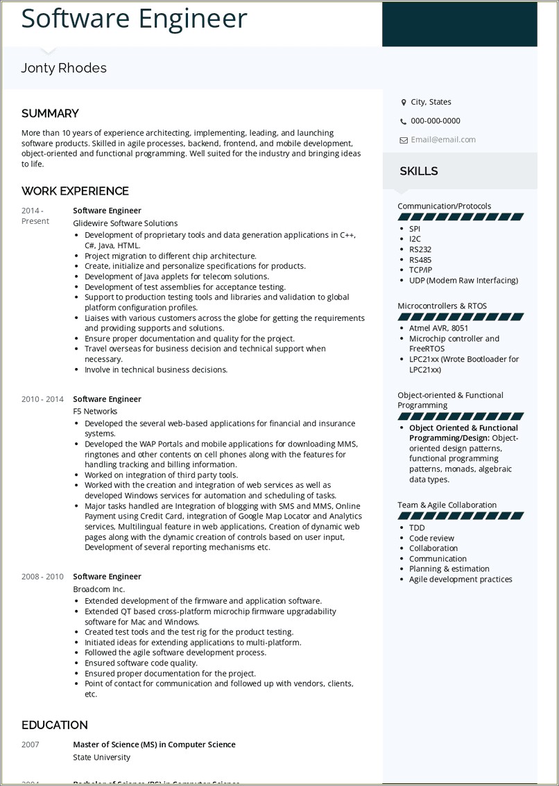 The Best Resume Format For Experienced Engineers