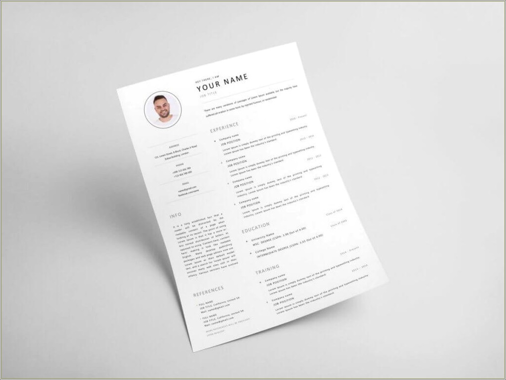 The Best Template For Resume In Word