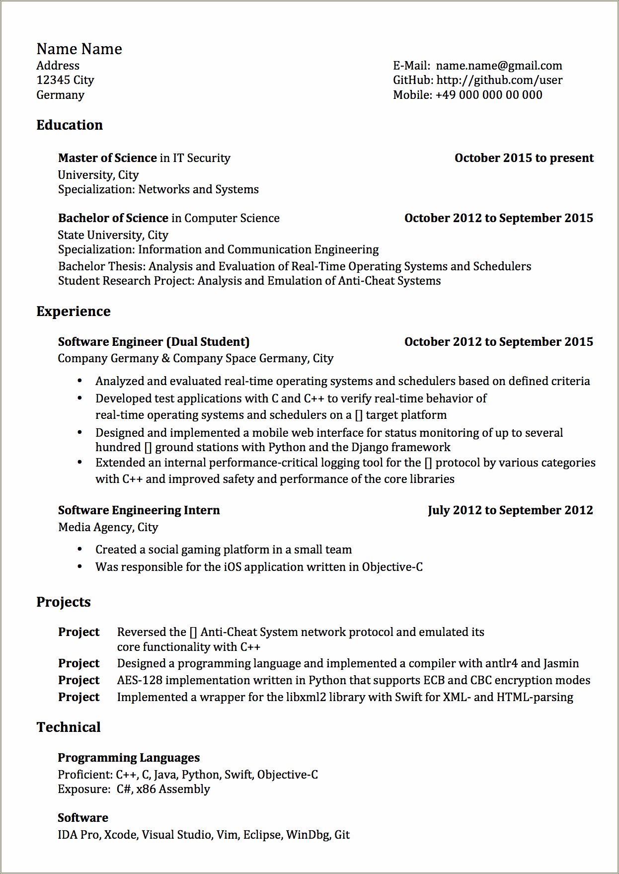 The Perfect Resume Example 2019 Reddit