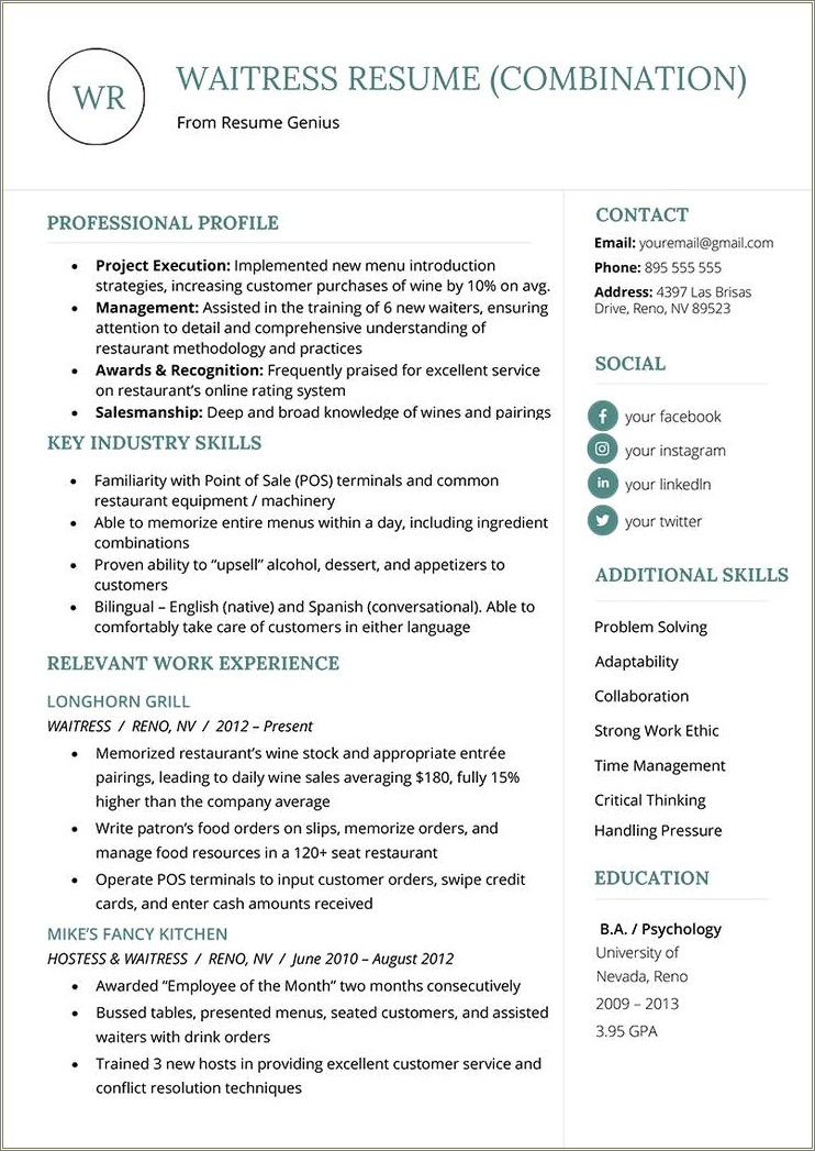 Things To Put On Your Resume Profile