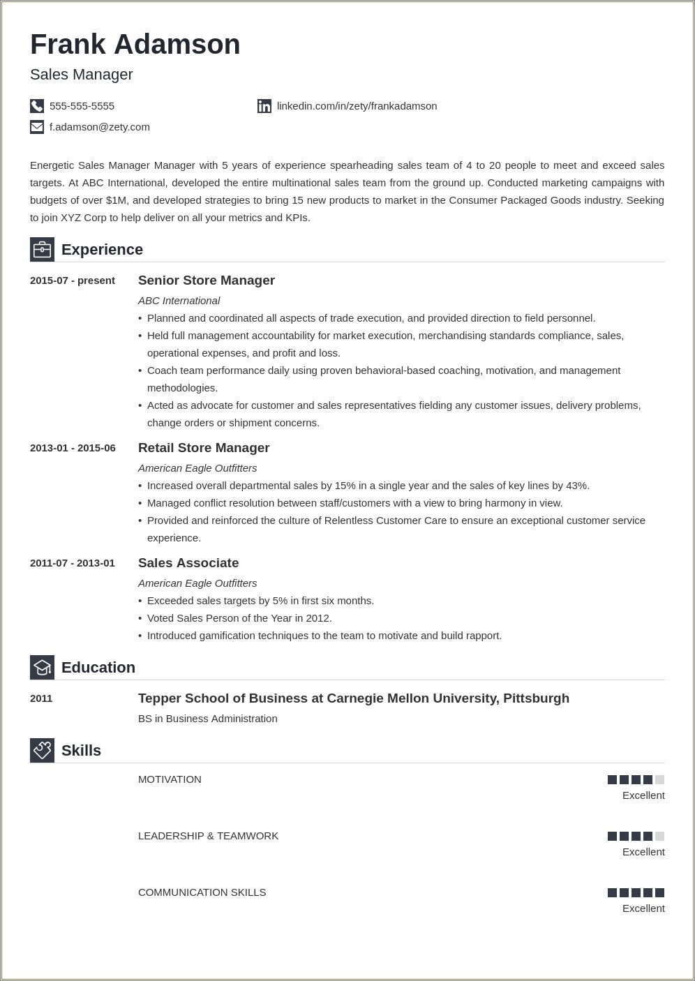 Things To Put Under Expierience In Resume