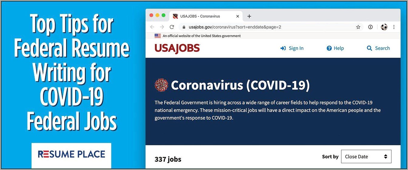 Tips For A Resume For A Government Job