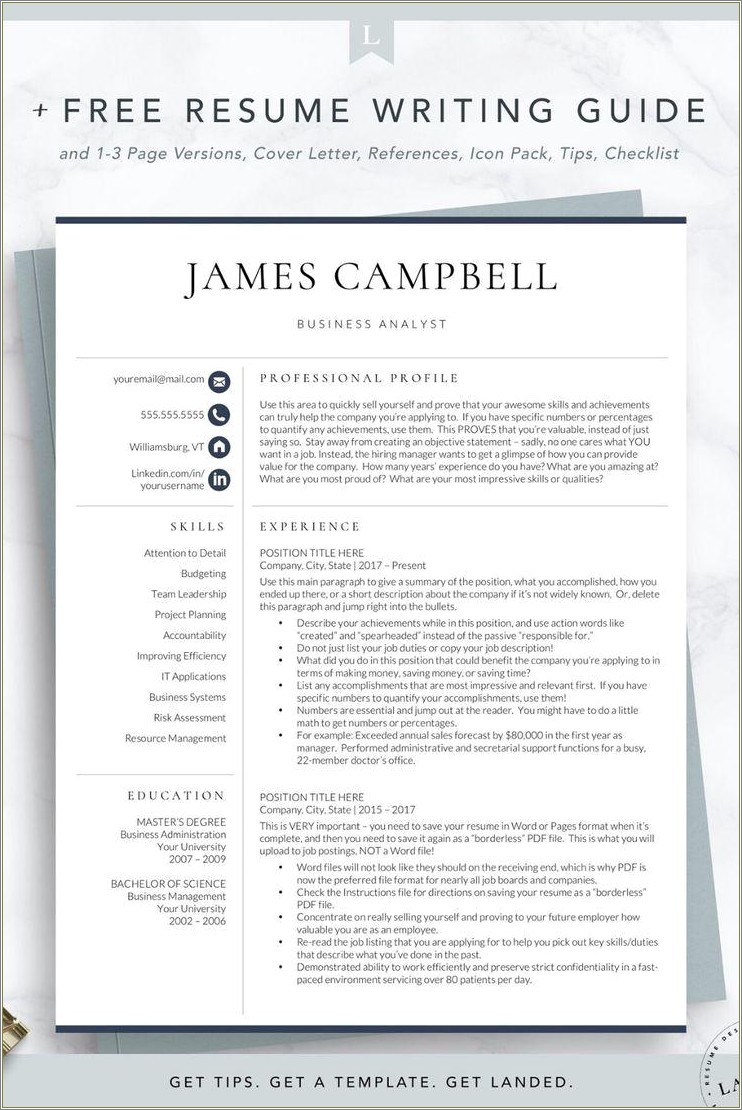 Tips For Writing Resume Working Towards You Ba