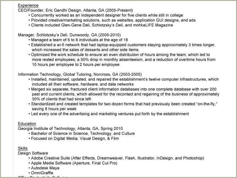 Too Many Jobs To Fit On Resume