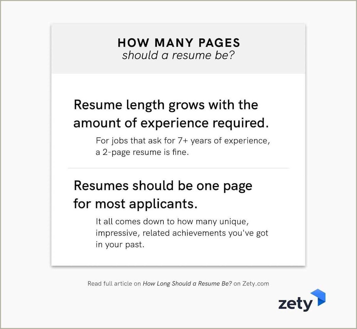 Too Much Experience For A Resume