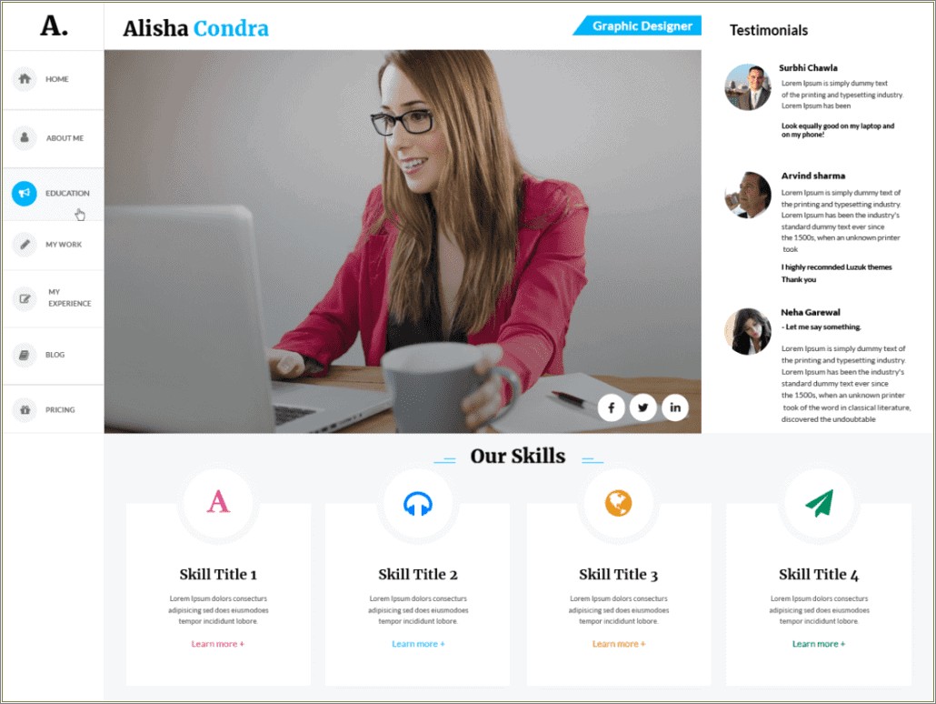 Top Best Wordpress Resume Themes Free