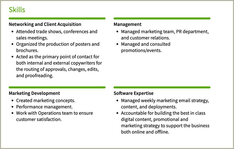 Top Occupational Job Skills For A Resume