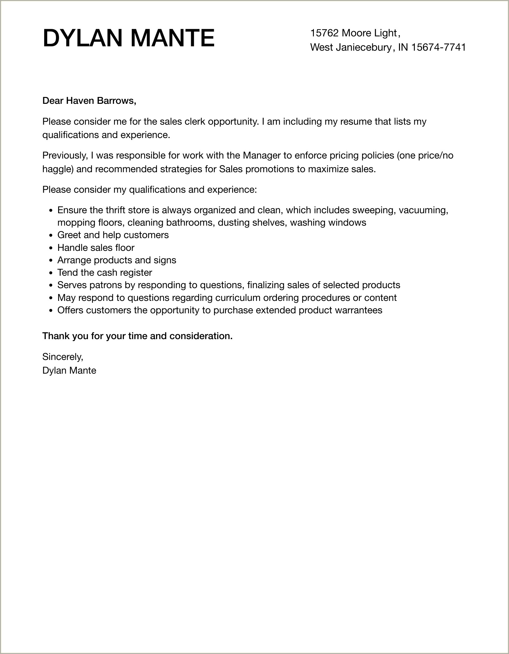 Top Shelf Resume And Cover Letter