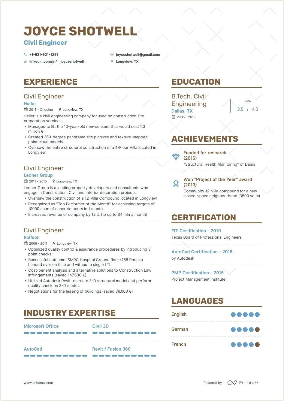 Traffic Engineering Skills Section Entry Level Resume Samples