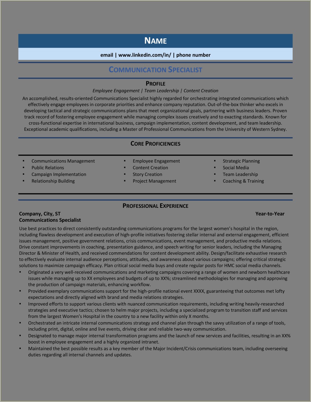 Training Skills To List On Resume For Telecommunications