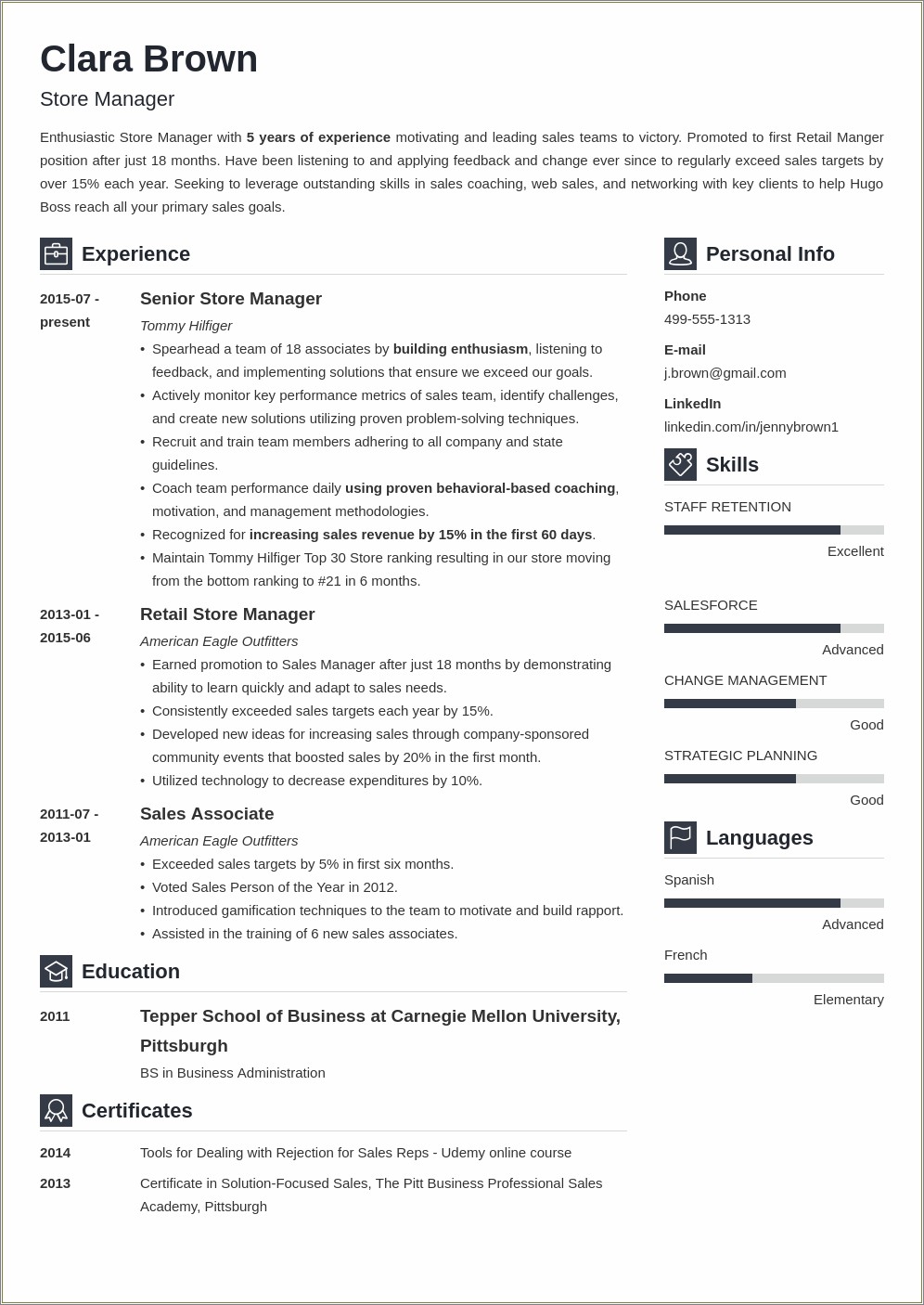 True Value Hardware Store Manager Resume