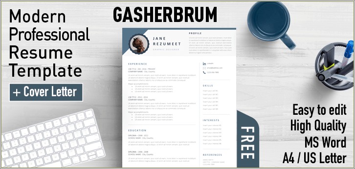 Two Column Download Template Resume Free