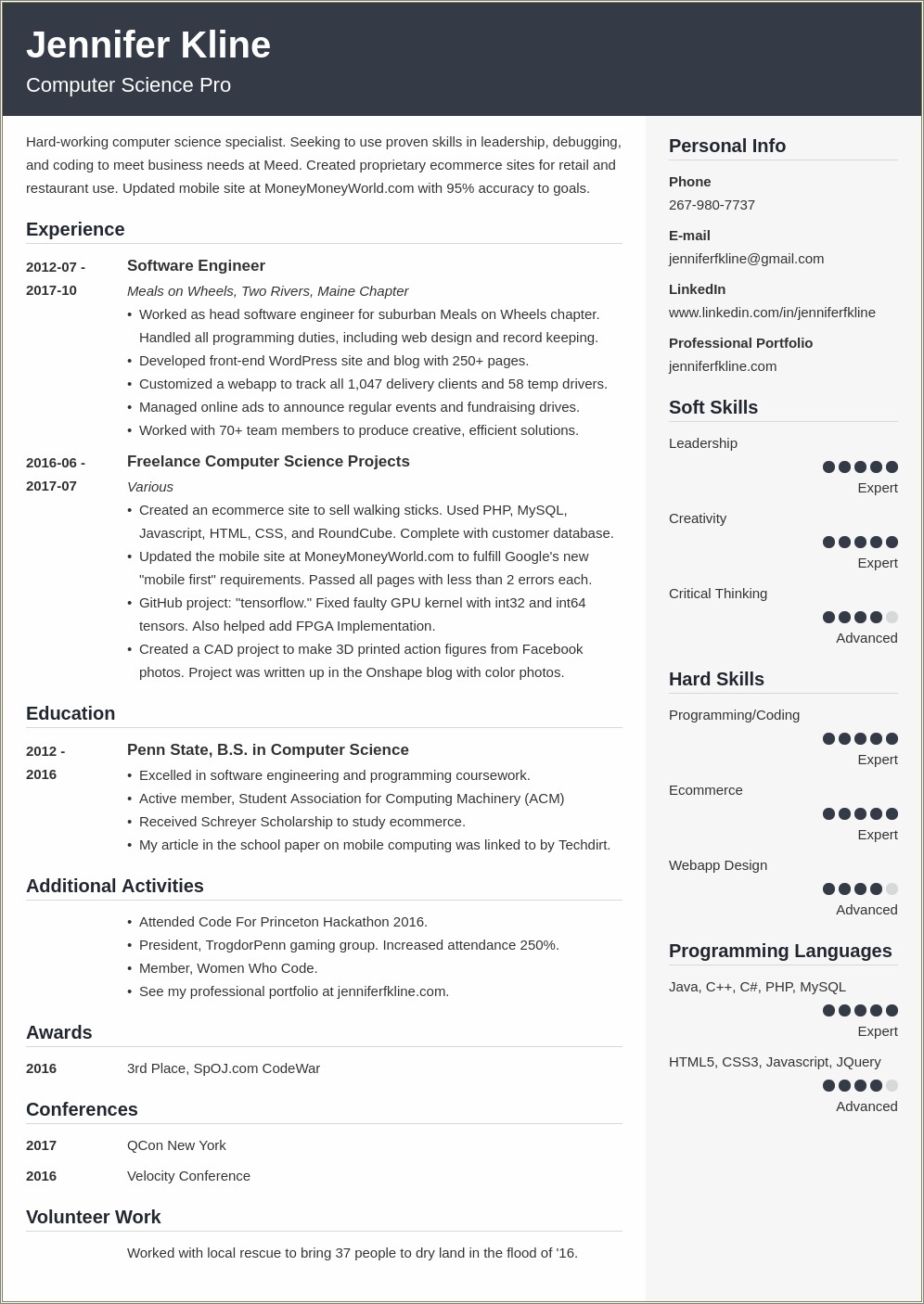 Types Of Community Service To Put On Resume