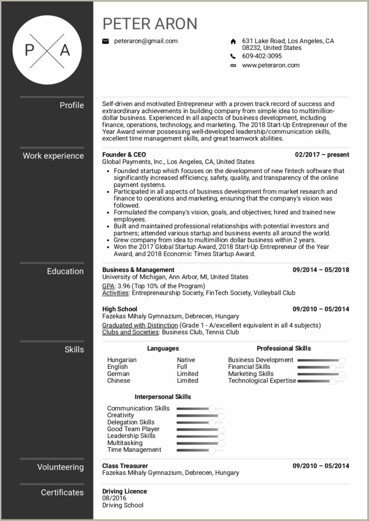 Uc Berkeley Career Center Resume Templates