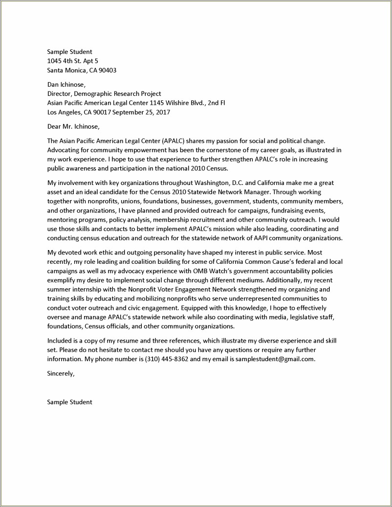 Ucla Resume And Cover Letter Review