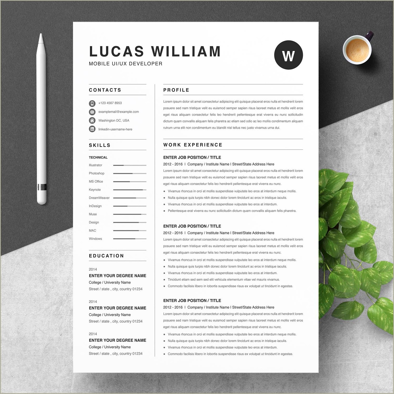 Ui Developer Experience Resume Free Download