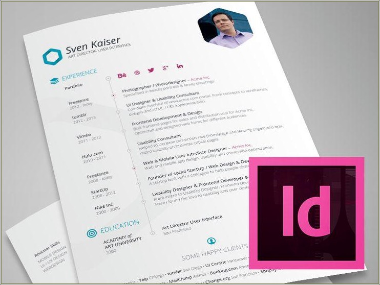 Ui Ux Design Resume Psd Free Download