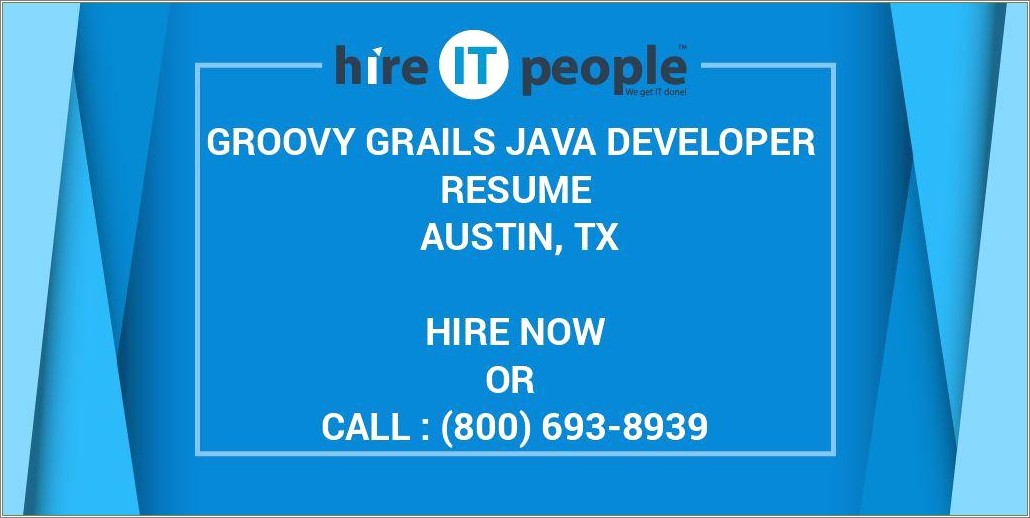 Ui With Groovy Grails Experiance Resume