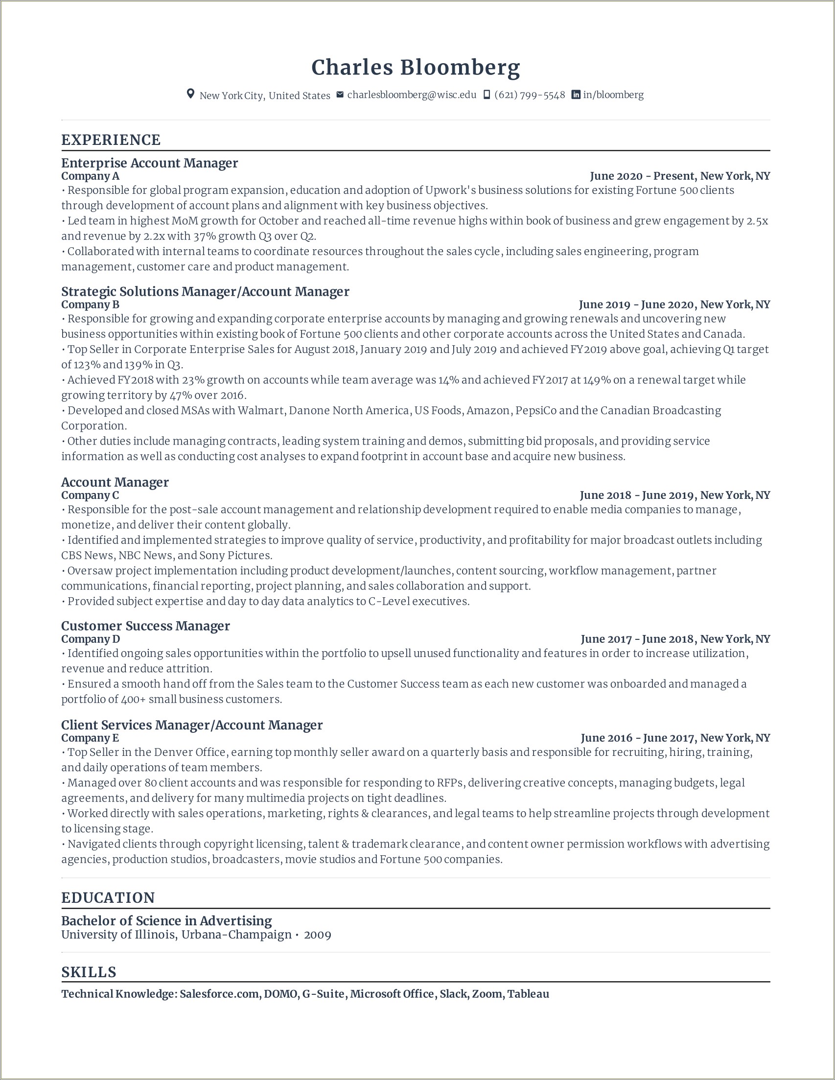 Uiuc Career Center Resume Action Words