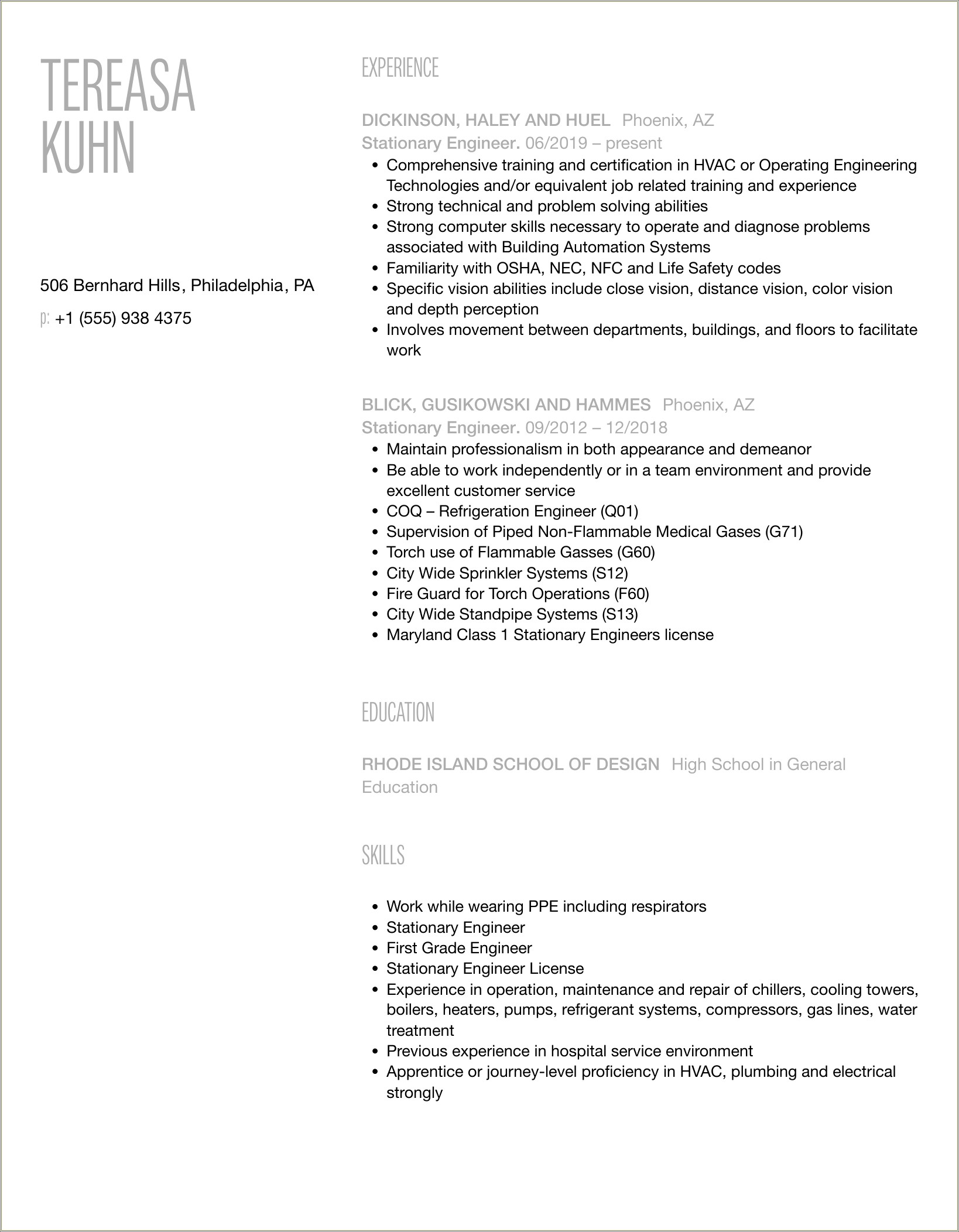 Umd Careers 4 Engineers Sample Resume