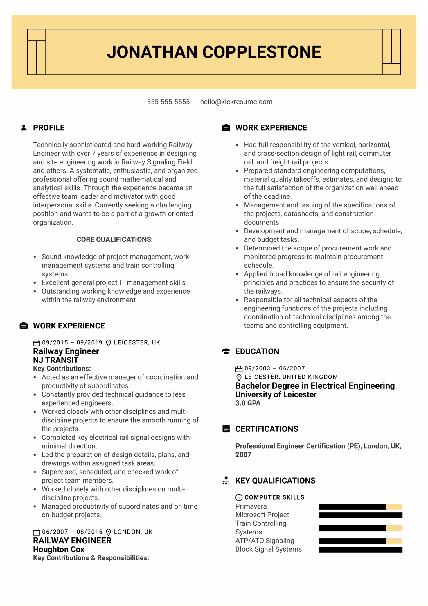 Undergraduate Electrical Engineering Resume Objective Examples