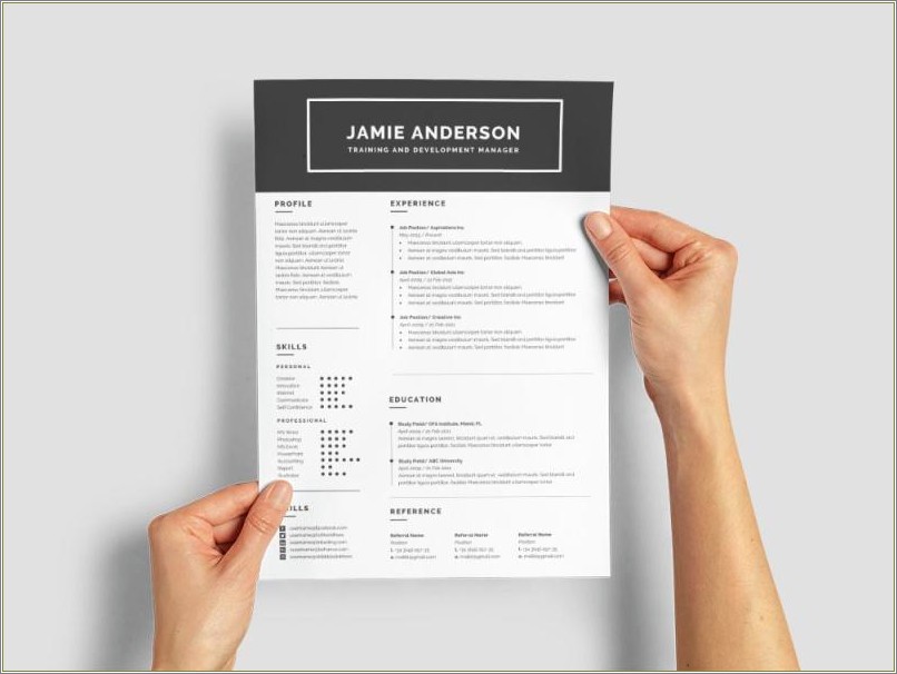 Unique Resume Template For Training And Development Manager