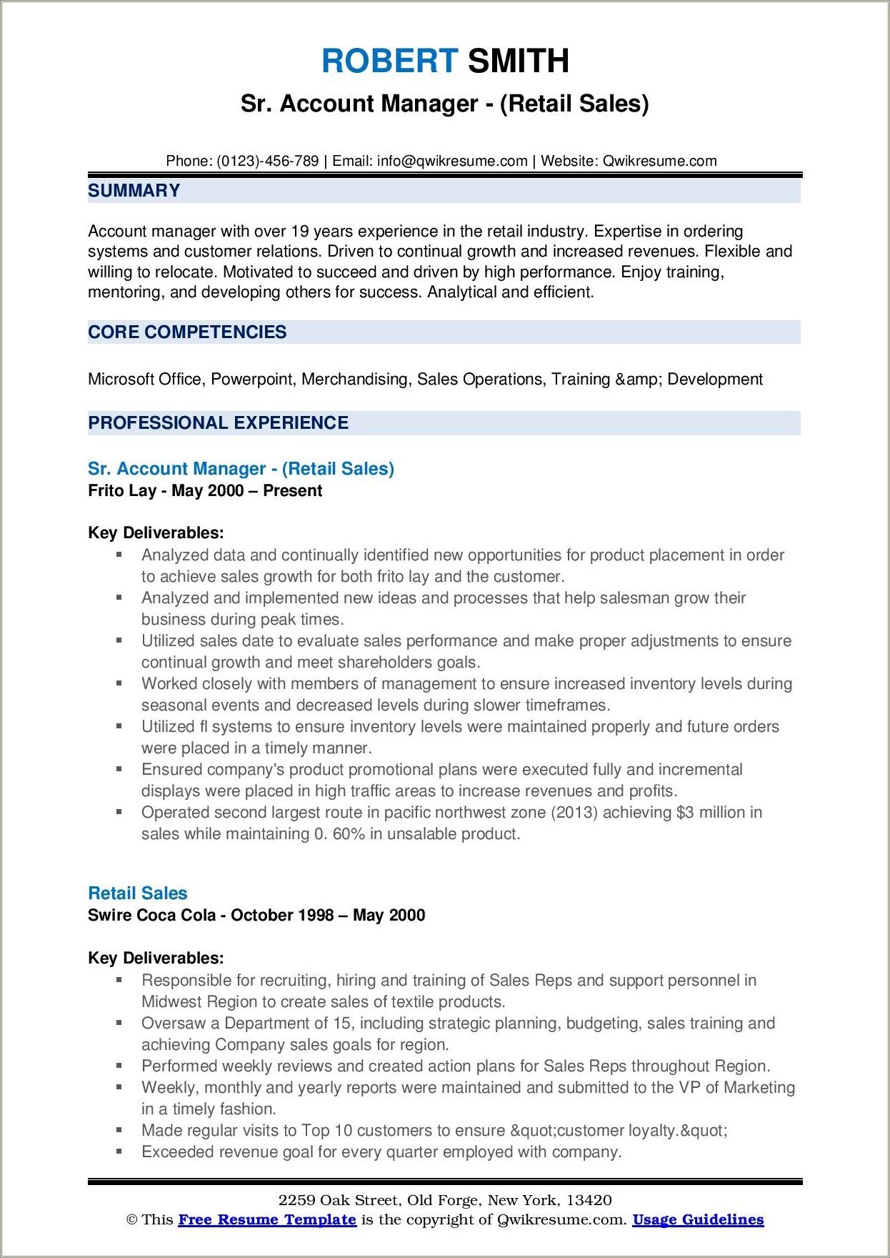 Unique Samples Of Training Manager Resumes Templates