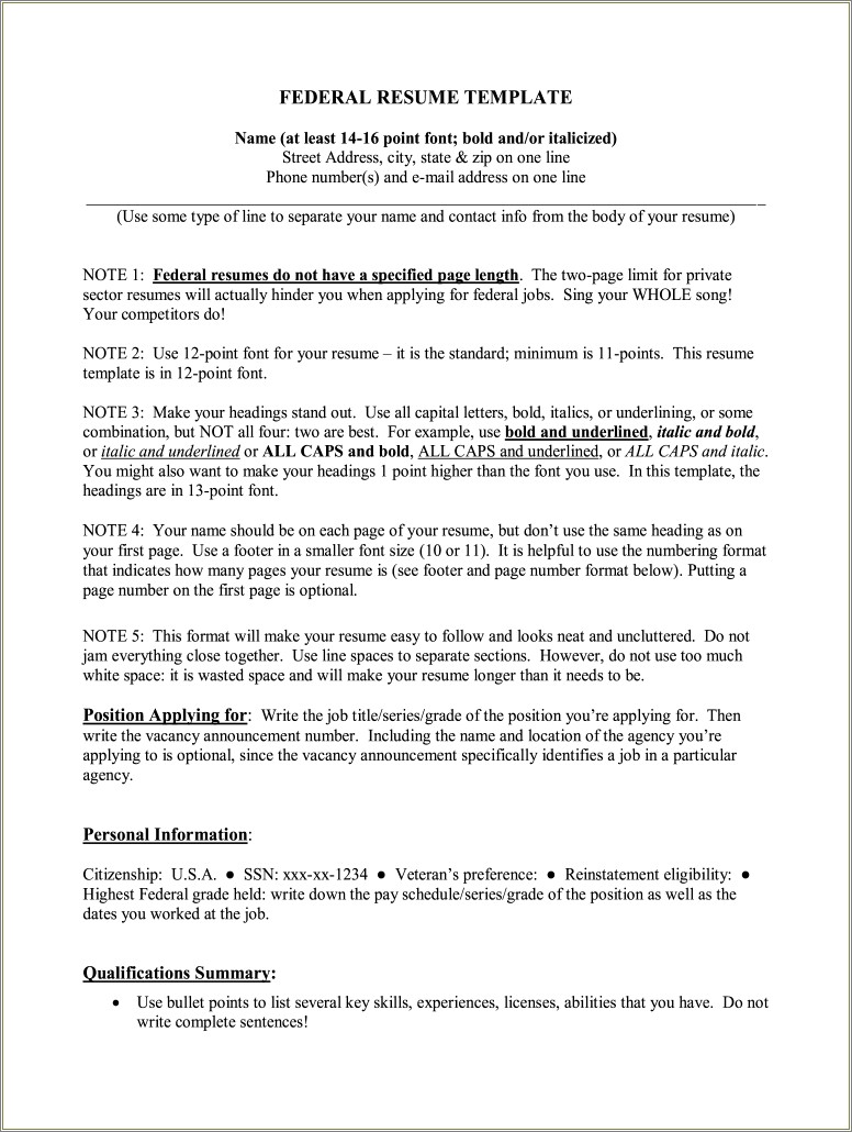 University Of South Carolina Resume Template