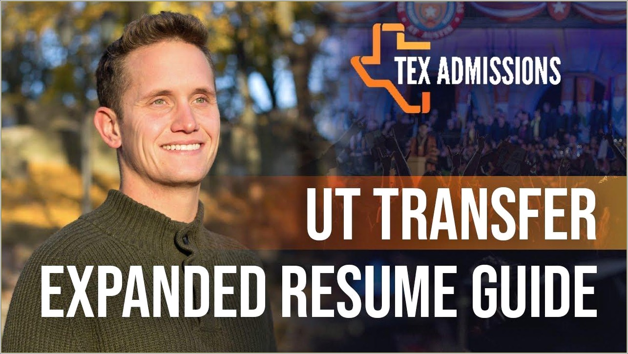 University Of Texas Austin Resume Template Liberal Arts