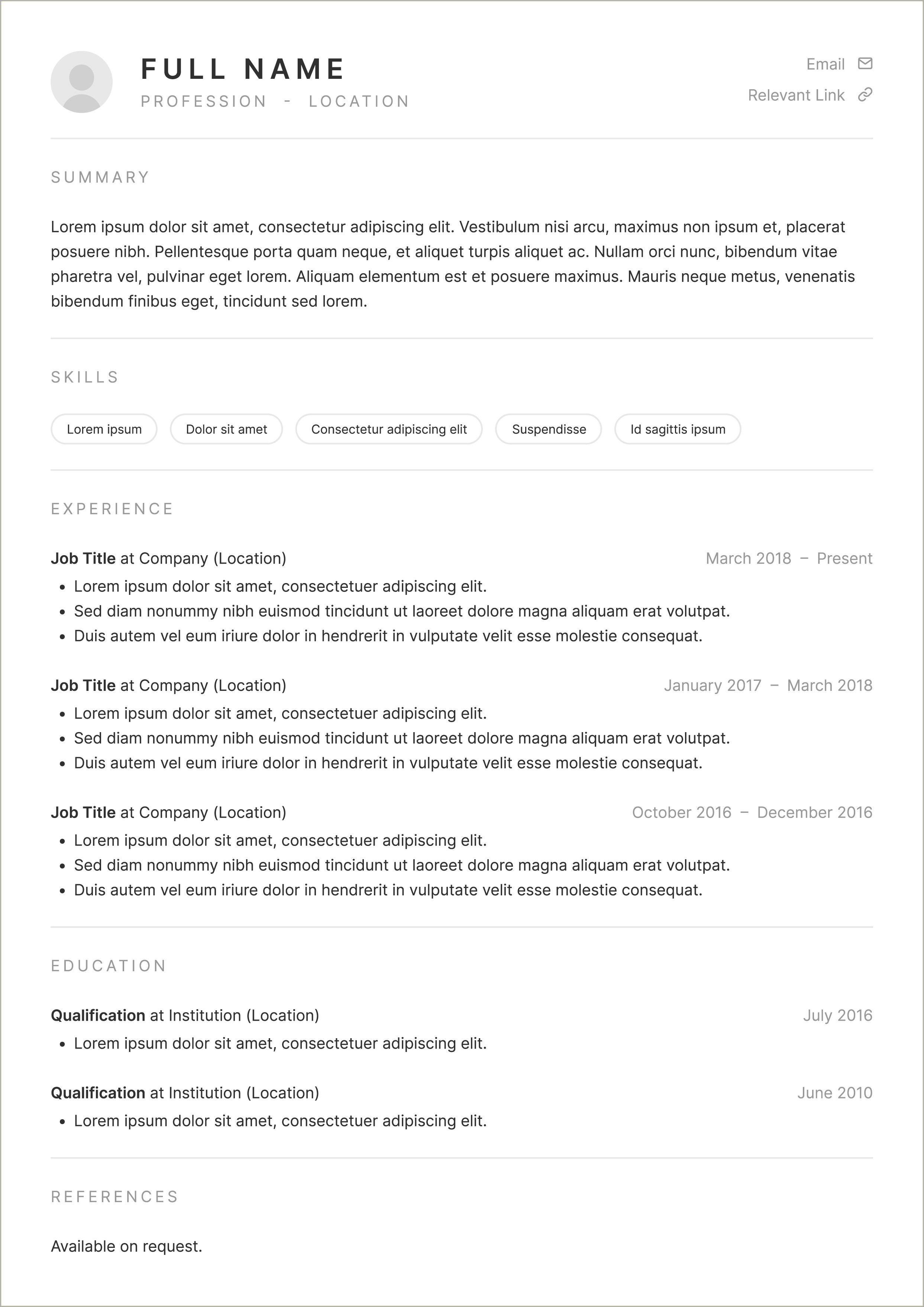 Up To Date Examples Of 2018 Resume