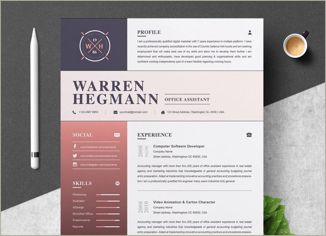 Us Resume Template Word Download Free