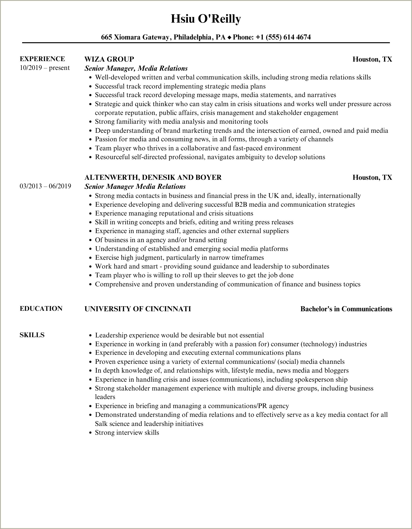 Usc Marshall School Of Business Resume Template Pdf